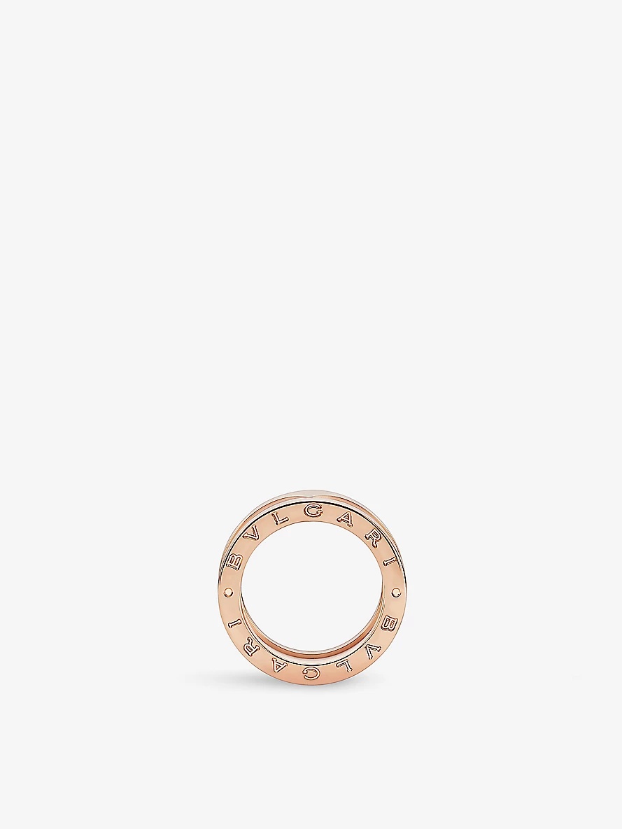 B.zero1 18ct rose-gold and ceramic ring - 3
