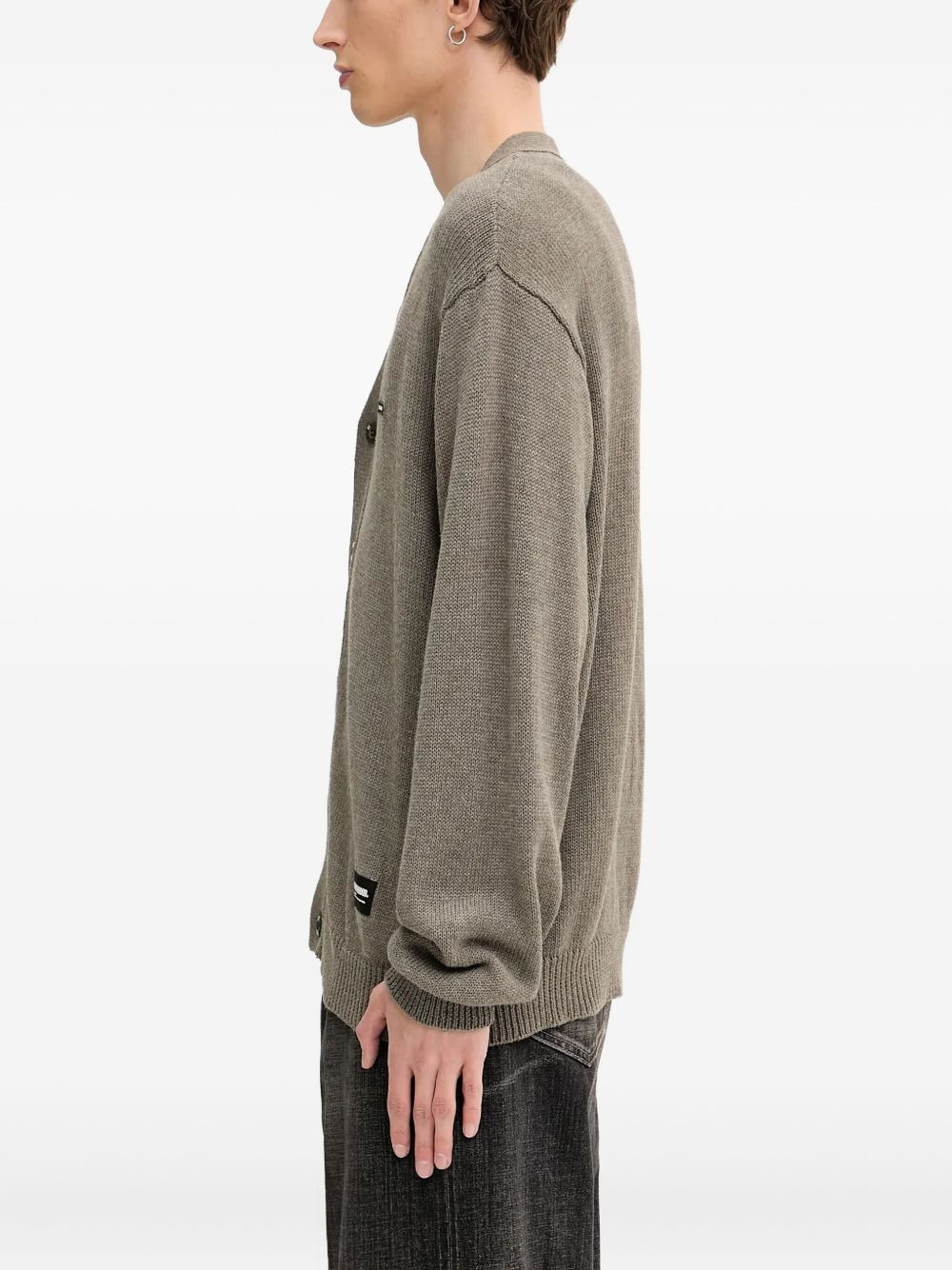 button-front cardigan - 3
