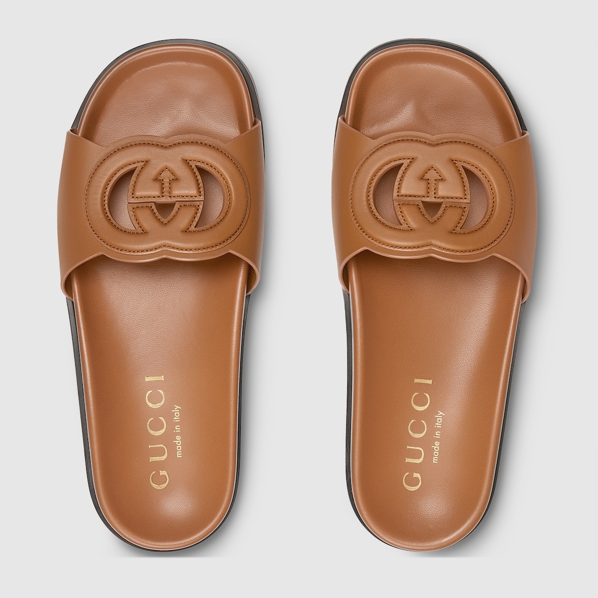 Women's Interlocking G slide sandal - 5
