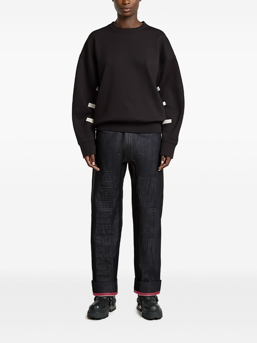 slogan-print sweatshirt - 2