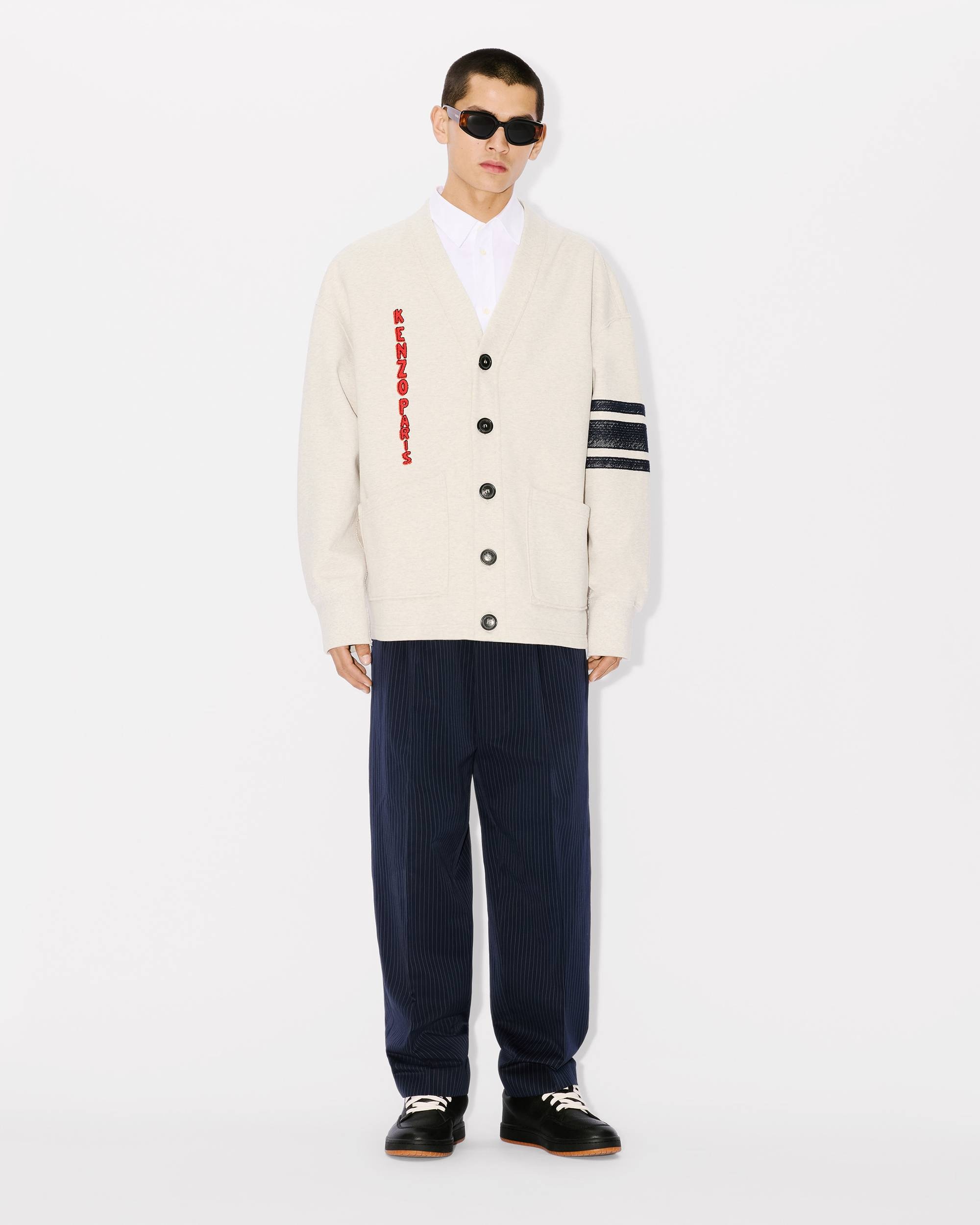 'KENZO Drawn Varsity' super-oversize embroidered cardigan - 5