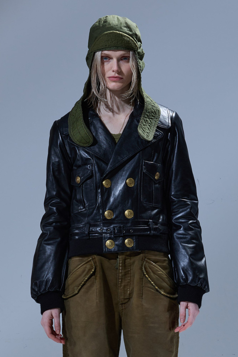 RELAXED LEATHER PEACOAT 3