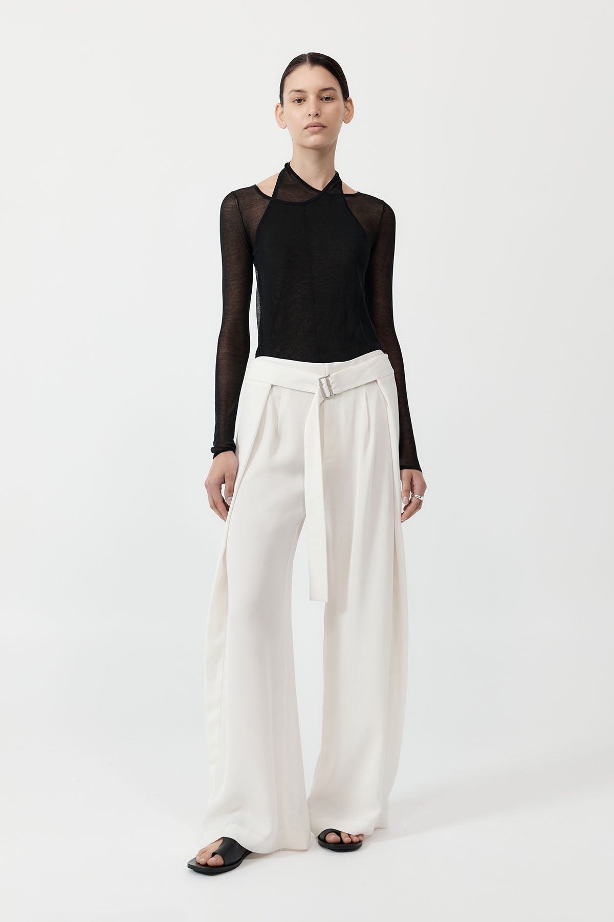 Fold Trousers - Off White - 2