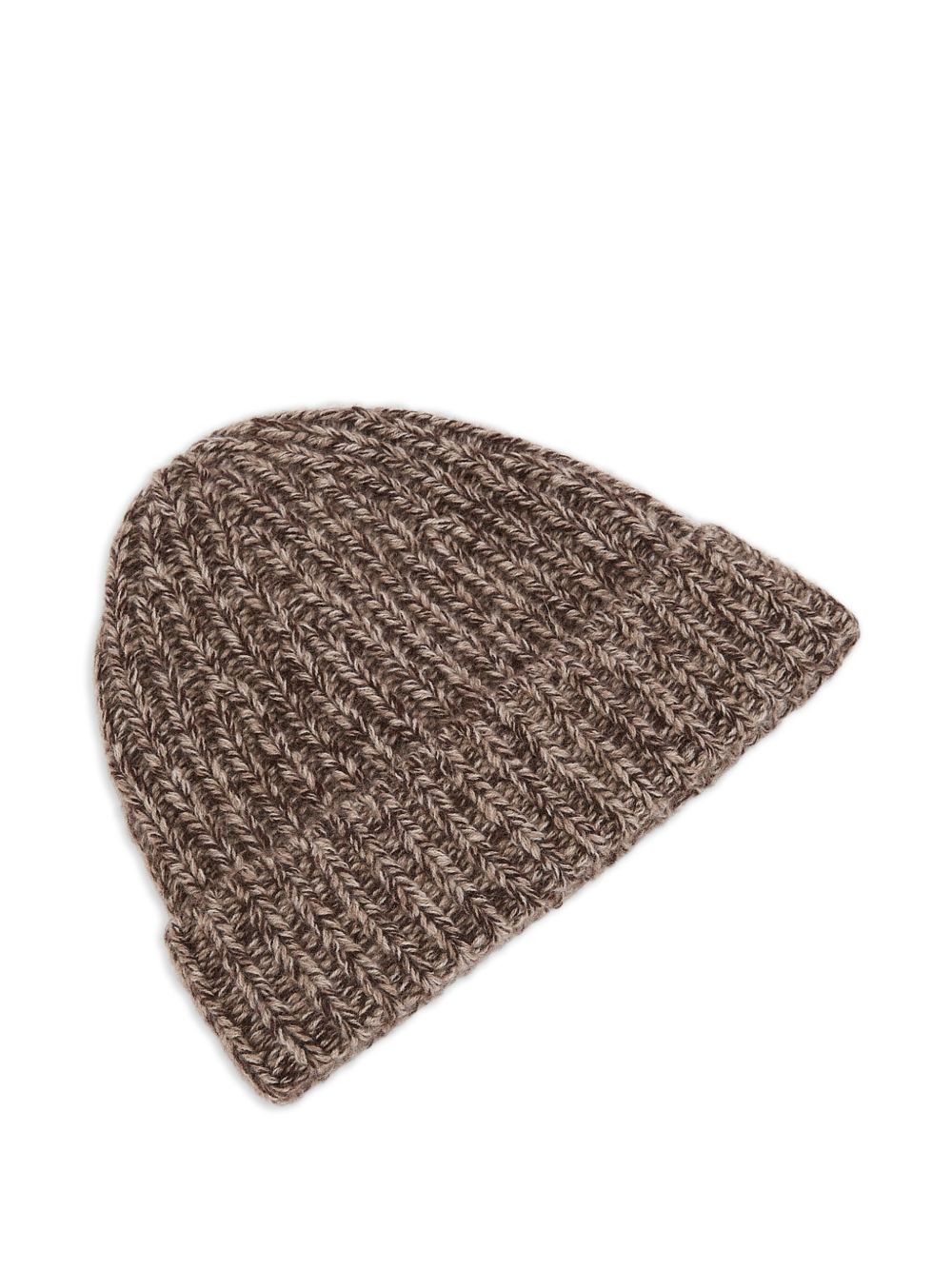 cashmere thick-knit beanie - 2