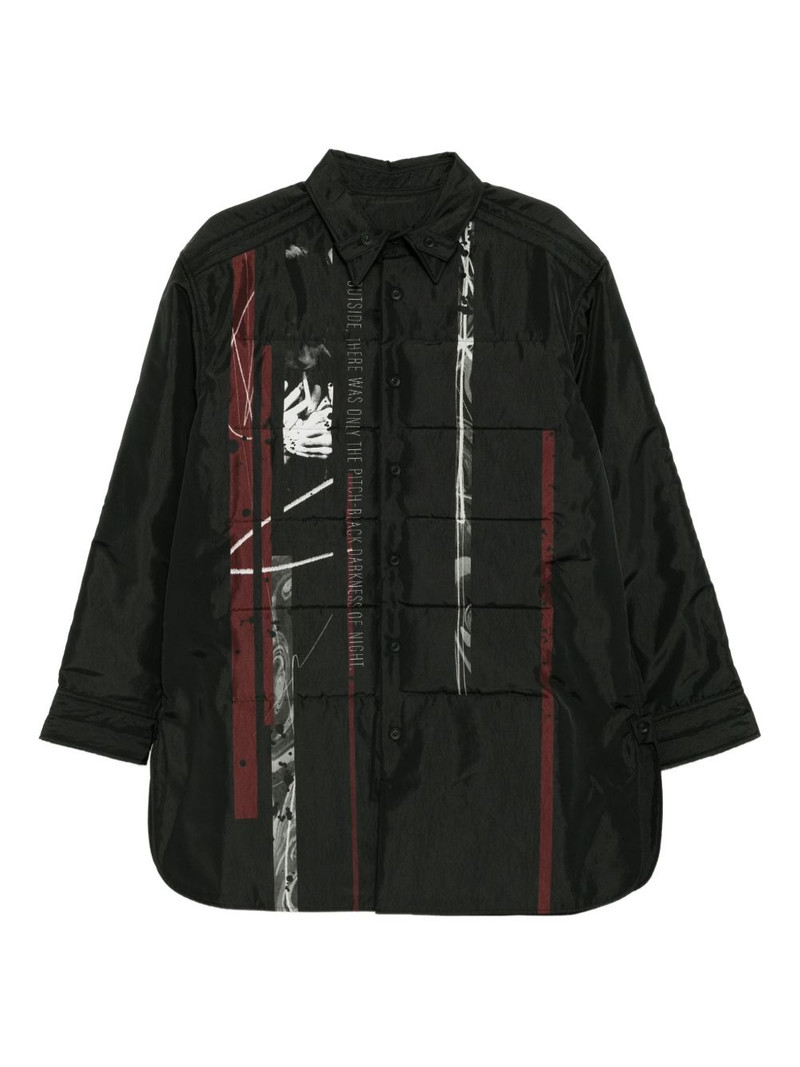 graphic-print padded jacket 1