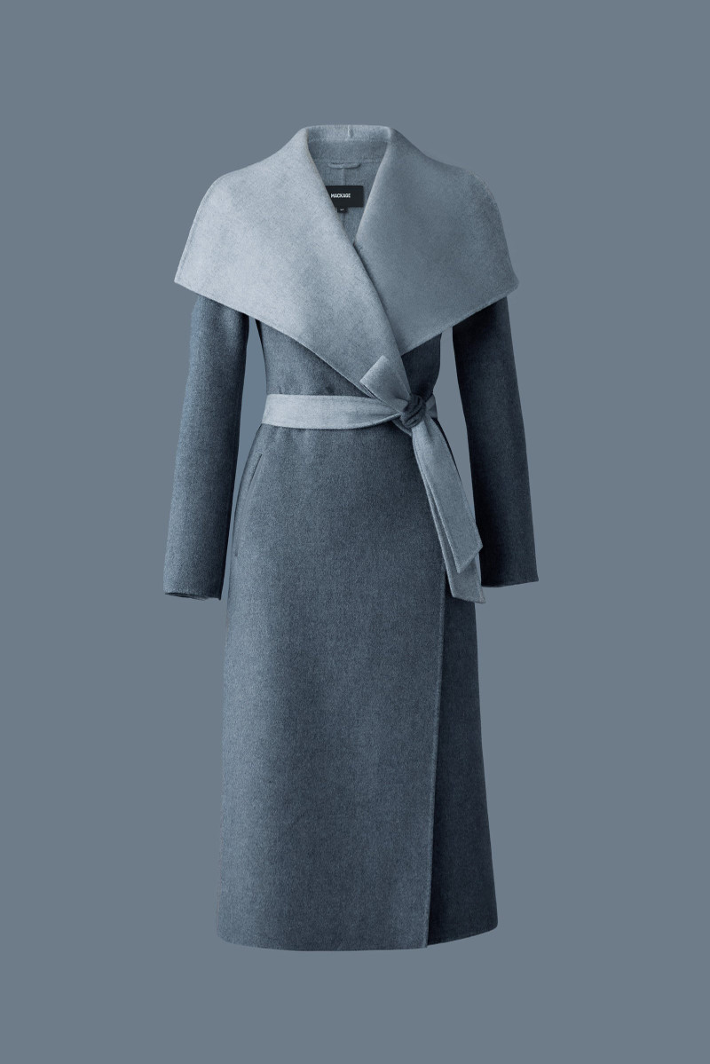 MAI-CN Double-face wool wrap coat - 1