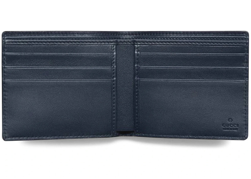 GUCCI Gucci Bifold Wallet MicroGuccissima Blue outlook