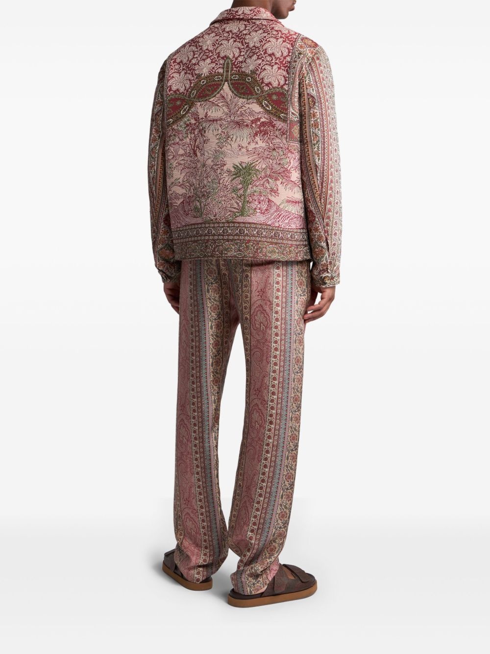printed shirt jacket - 3