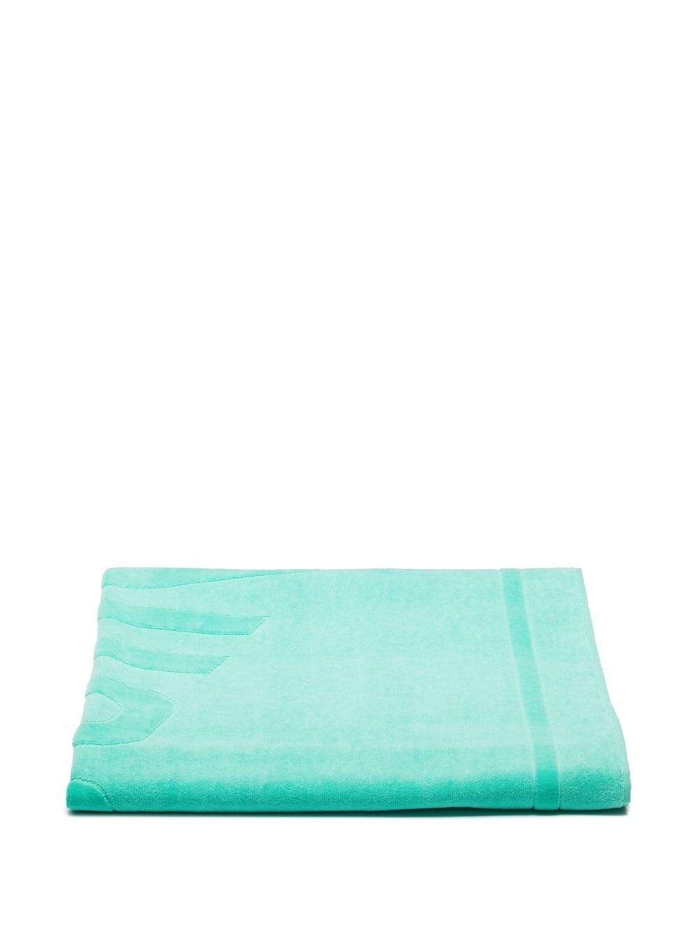 logo-jacquard beach towel - 4