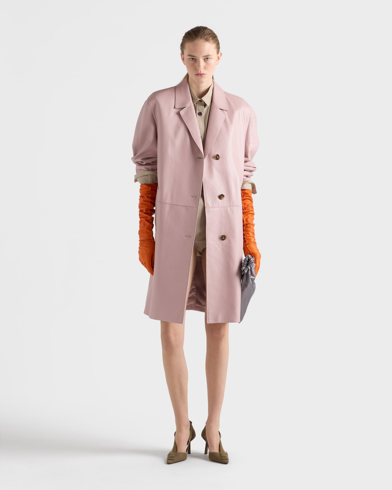 Prada Nappa leather coat outlook