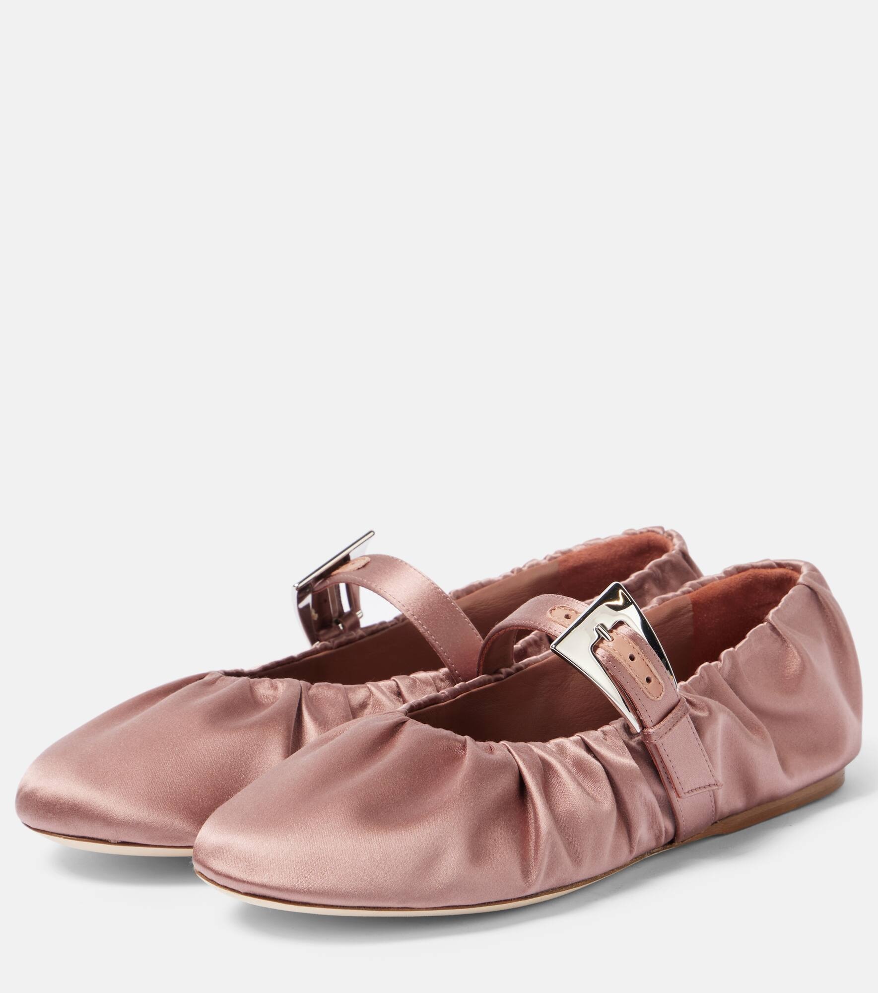 Sveva satin ballet flats - 4