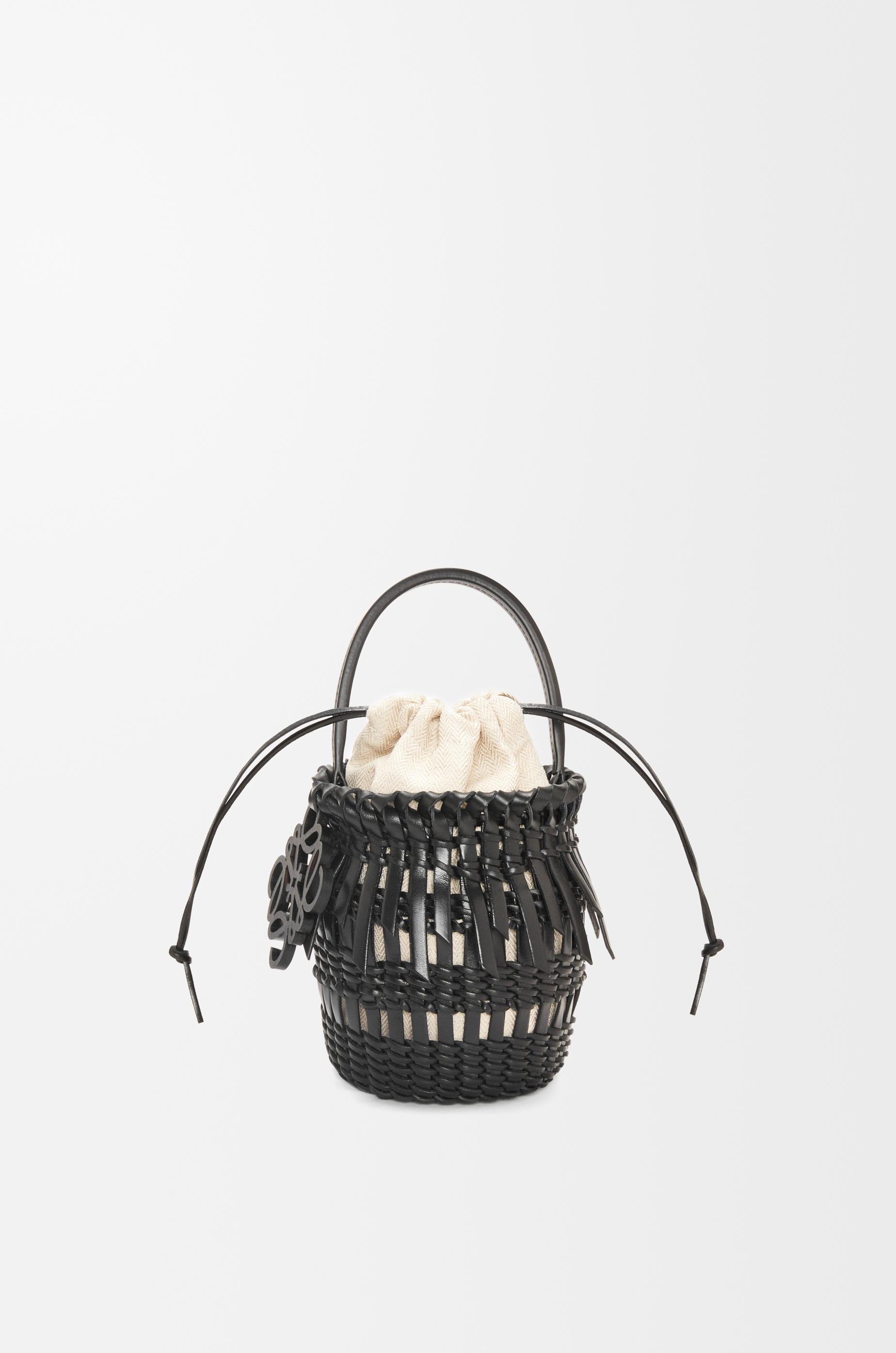 Small Fringe Bucket bag in calfskin - 3