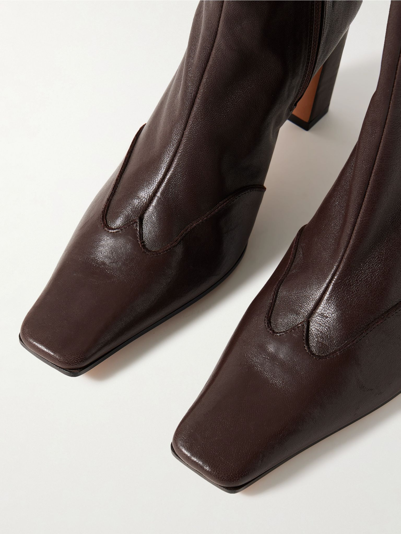 Nevada leather ankle boots Chocolate - 4