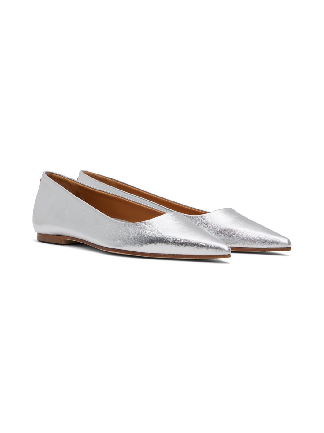 Silver Cassy Ballerina Flats - 4