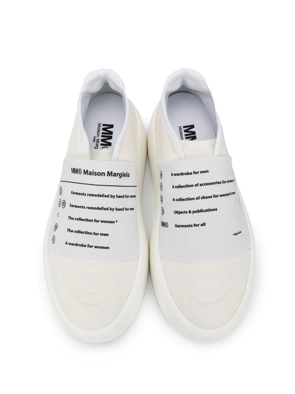 panel detail slip-on sneakers - 4