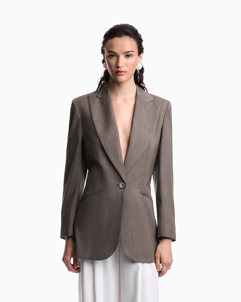 LIGHT WOOL SINGLE-BREASTED JACKET 3