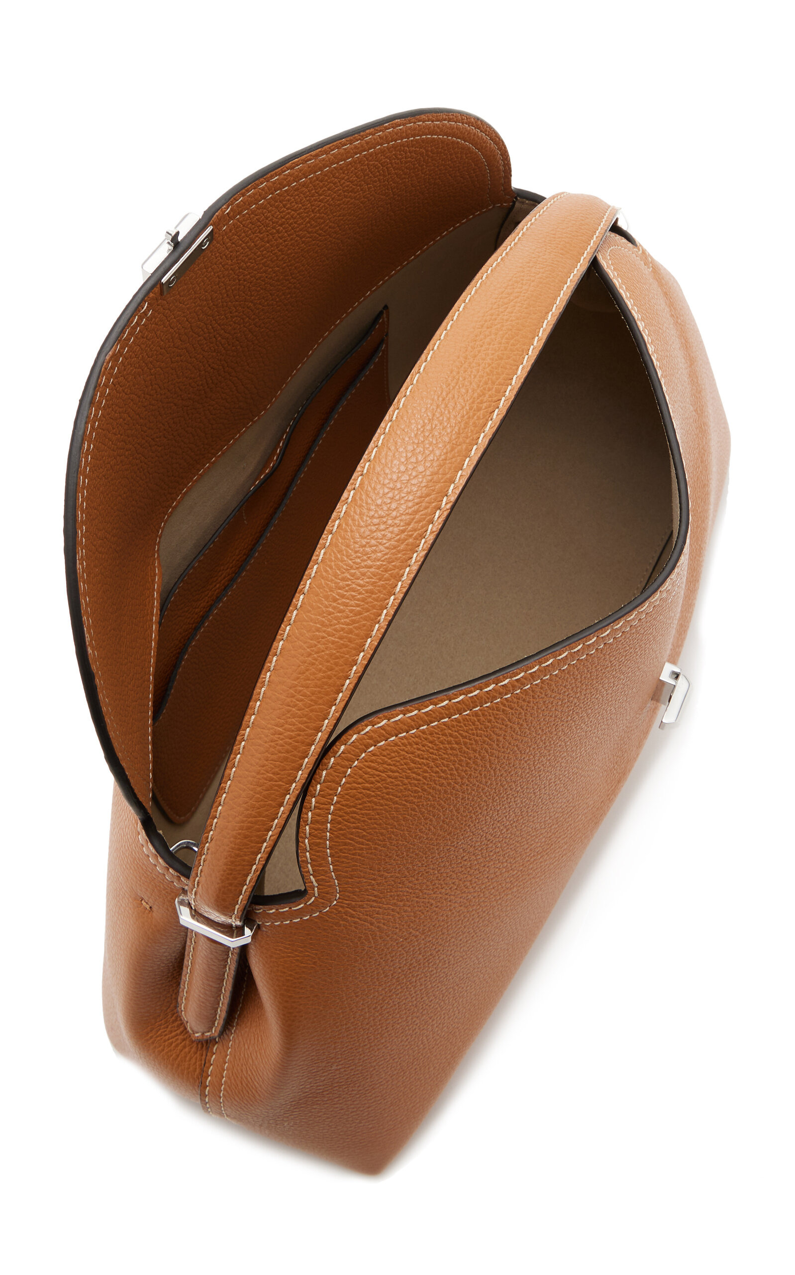 T-Lock Leather Top Handle Bag neutral - 7