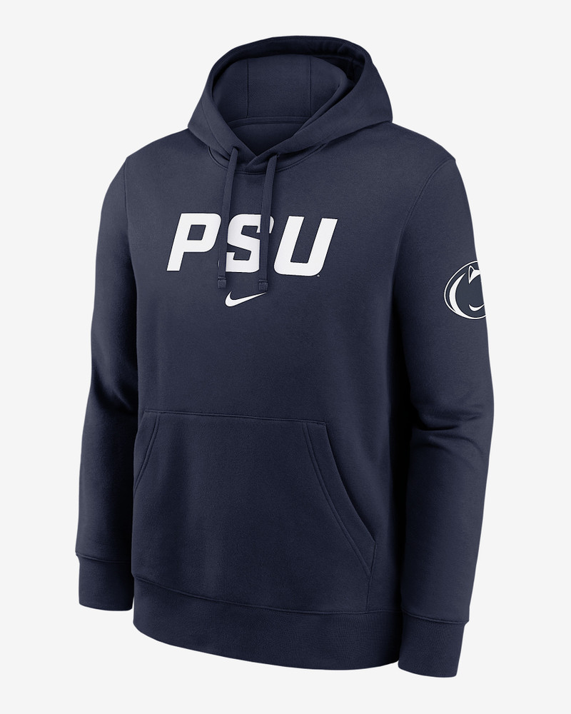 Penn State Club 2-Hit Nickname Men's Nike College Pullover Hoodie 1