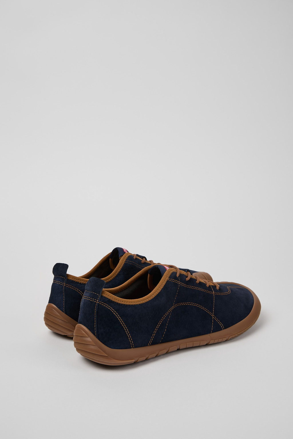Blue Nubuck Sneakers for Men. - 3
