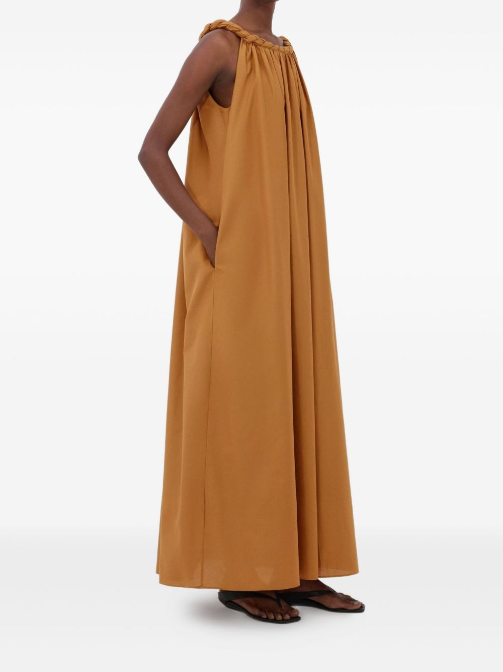 Kika twisted-neck gathered maxi dress - 3