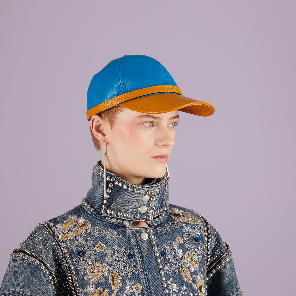 Leather baseball hat - 3
