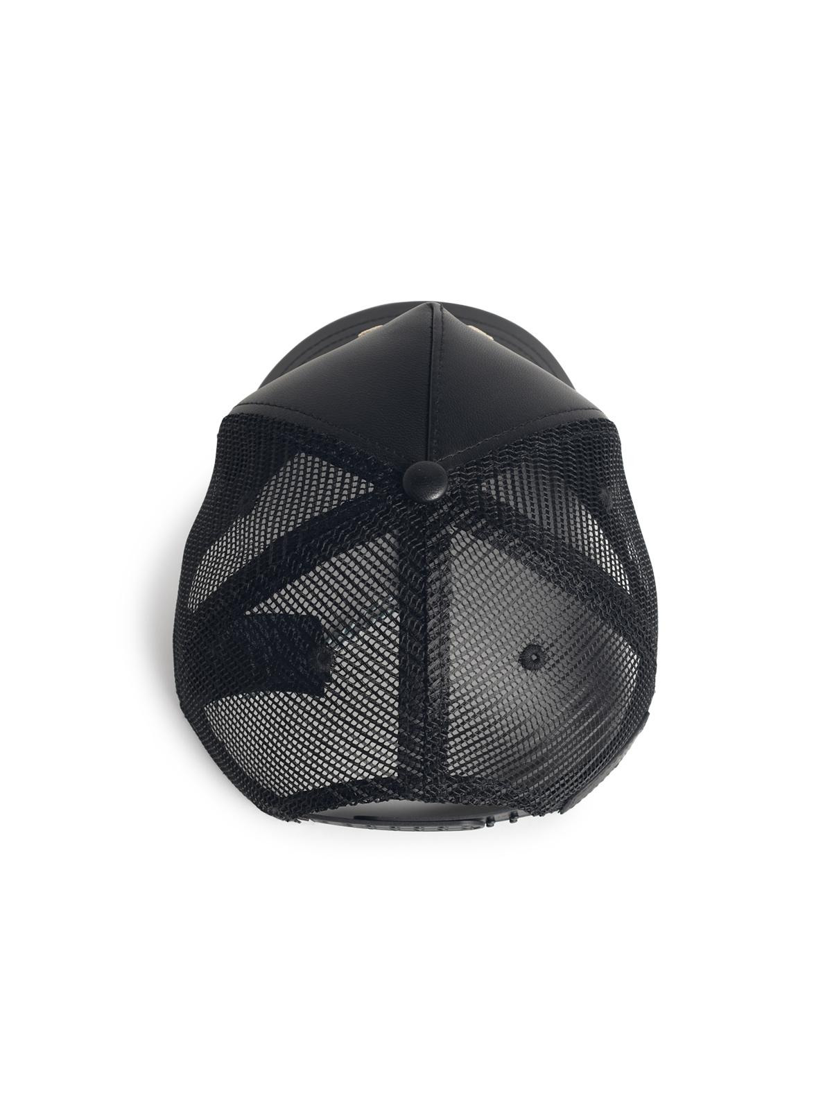 Amiri Black Leather Cap Men - 3