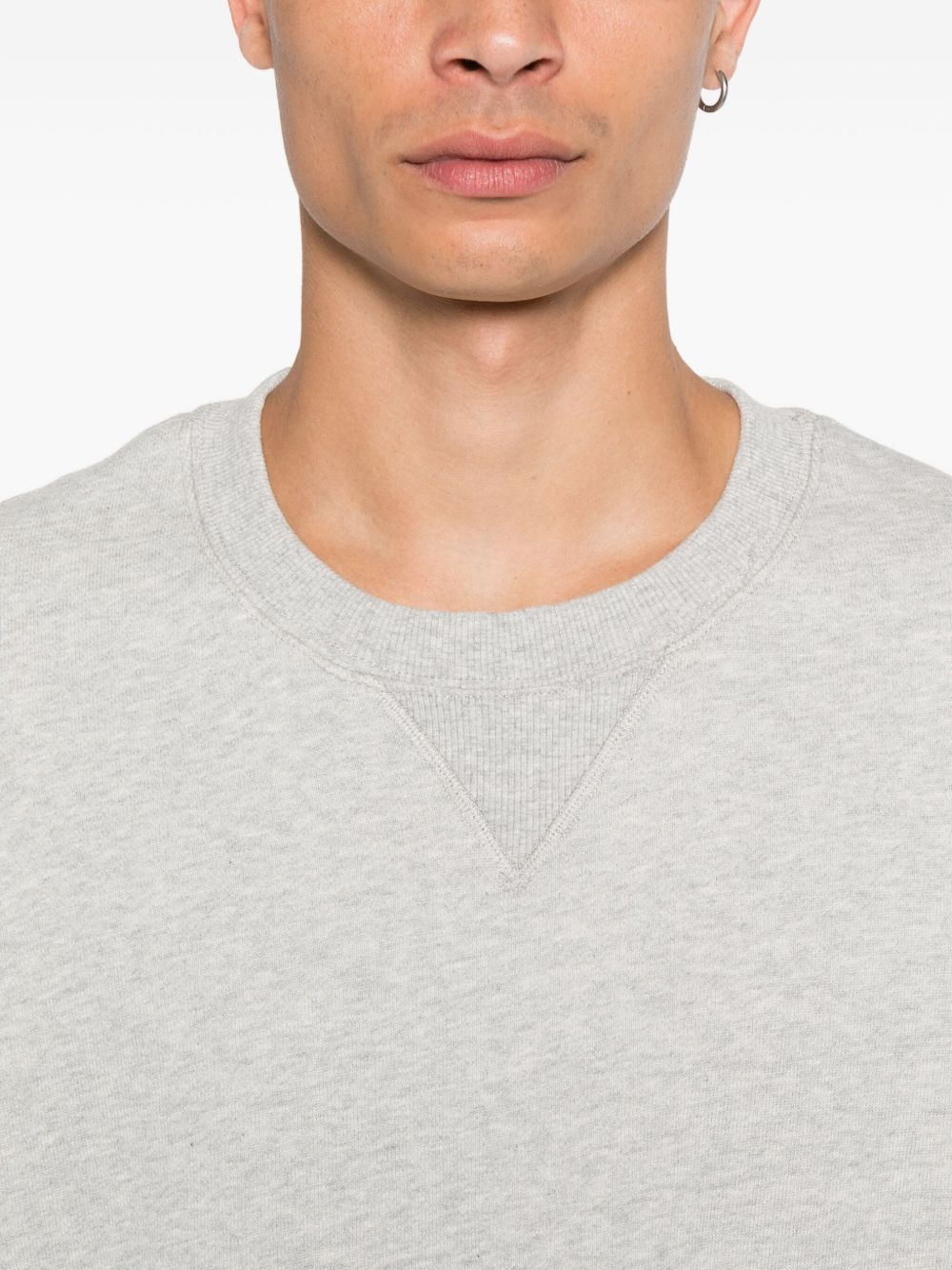 crew-neck cotton sweatshirt - 5