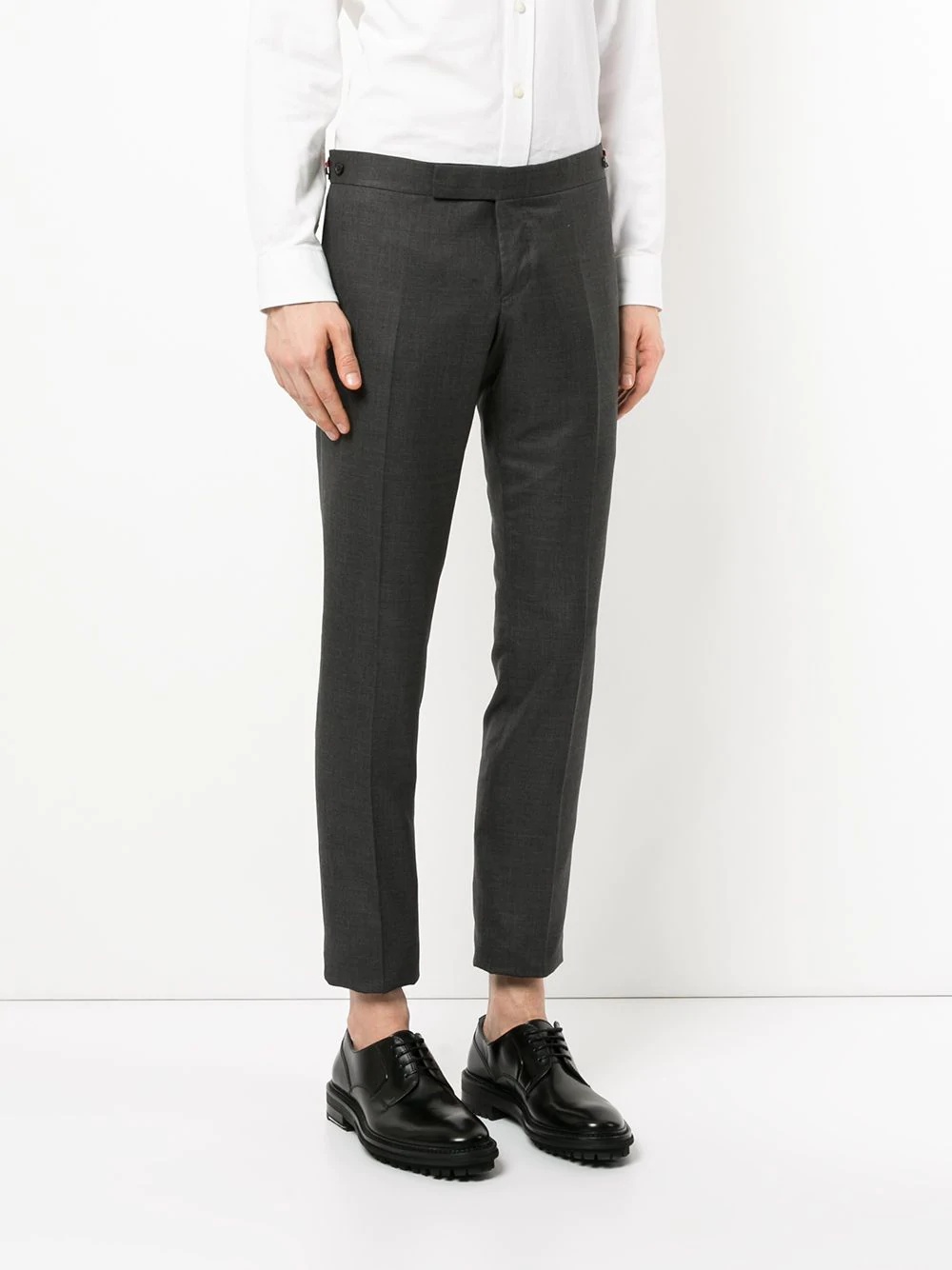 Low Rise Skinny Side Tab Trouser In Super 120’s Twill - 3