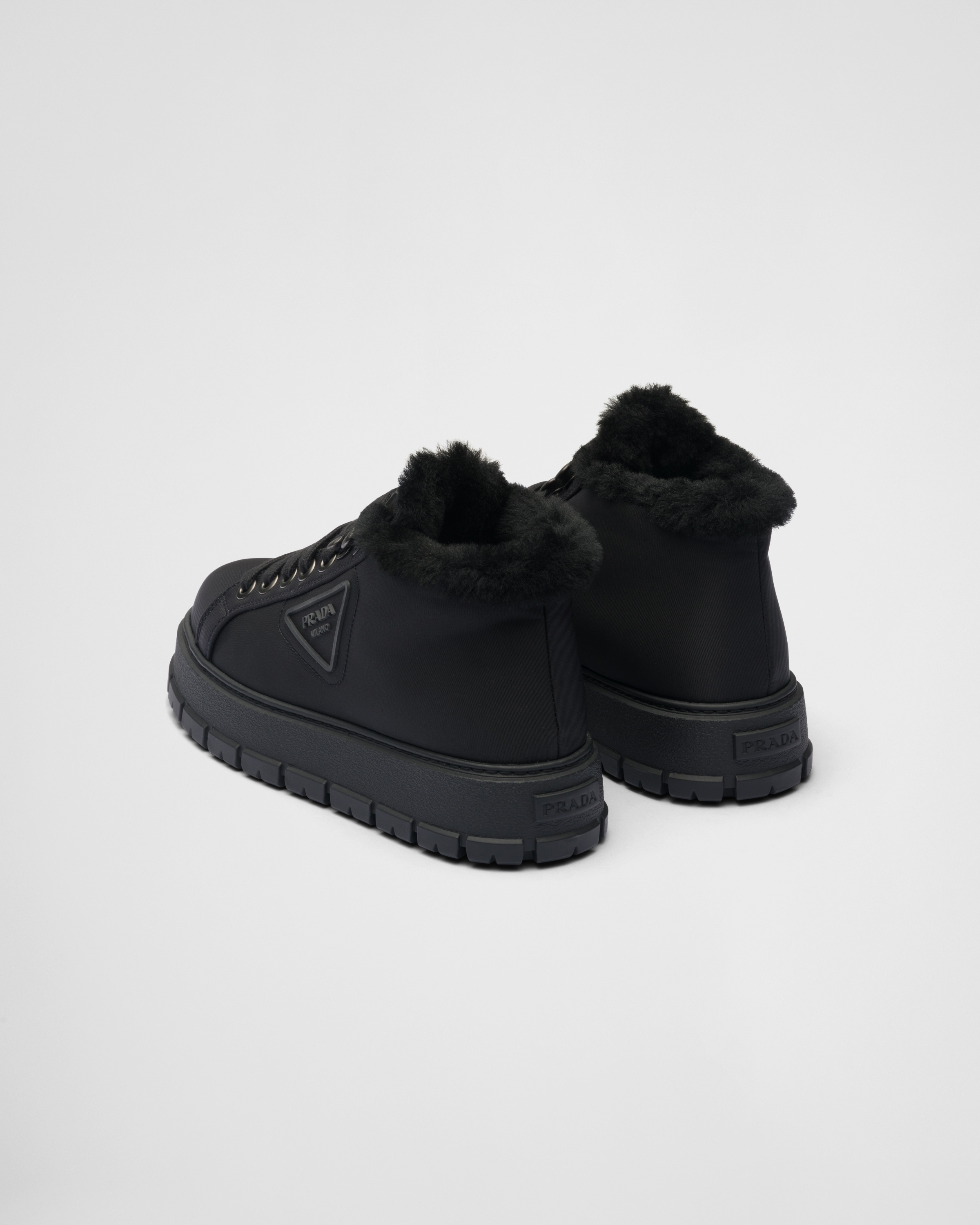 Nylon lace-up booties - 5