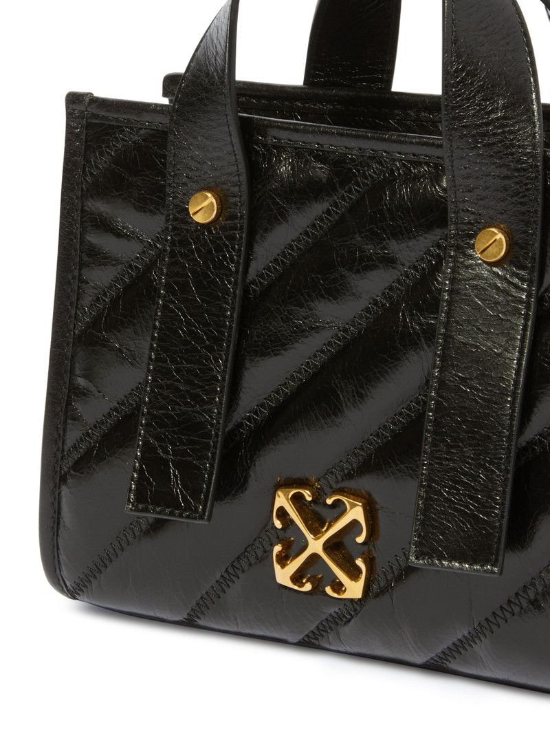 Black Quilted Tote Bag 7