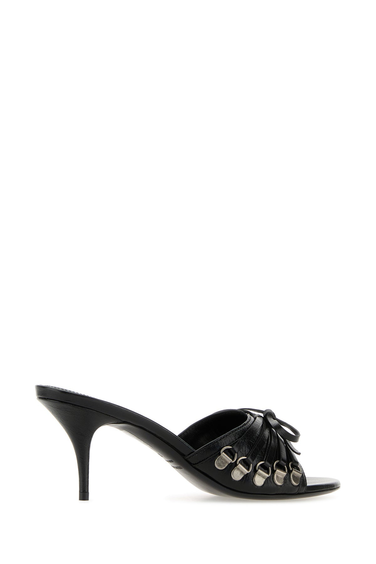 Black leather Cagole mules - 3