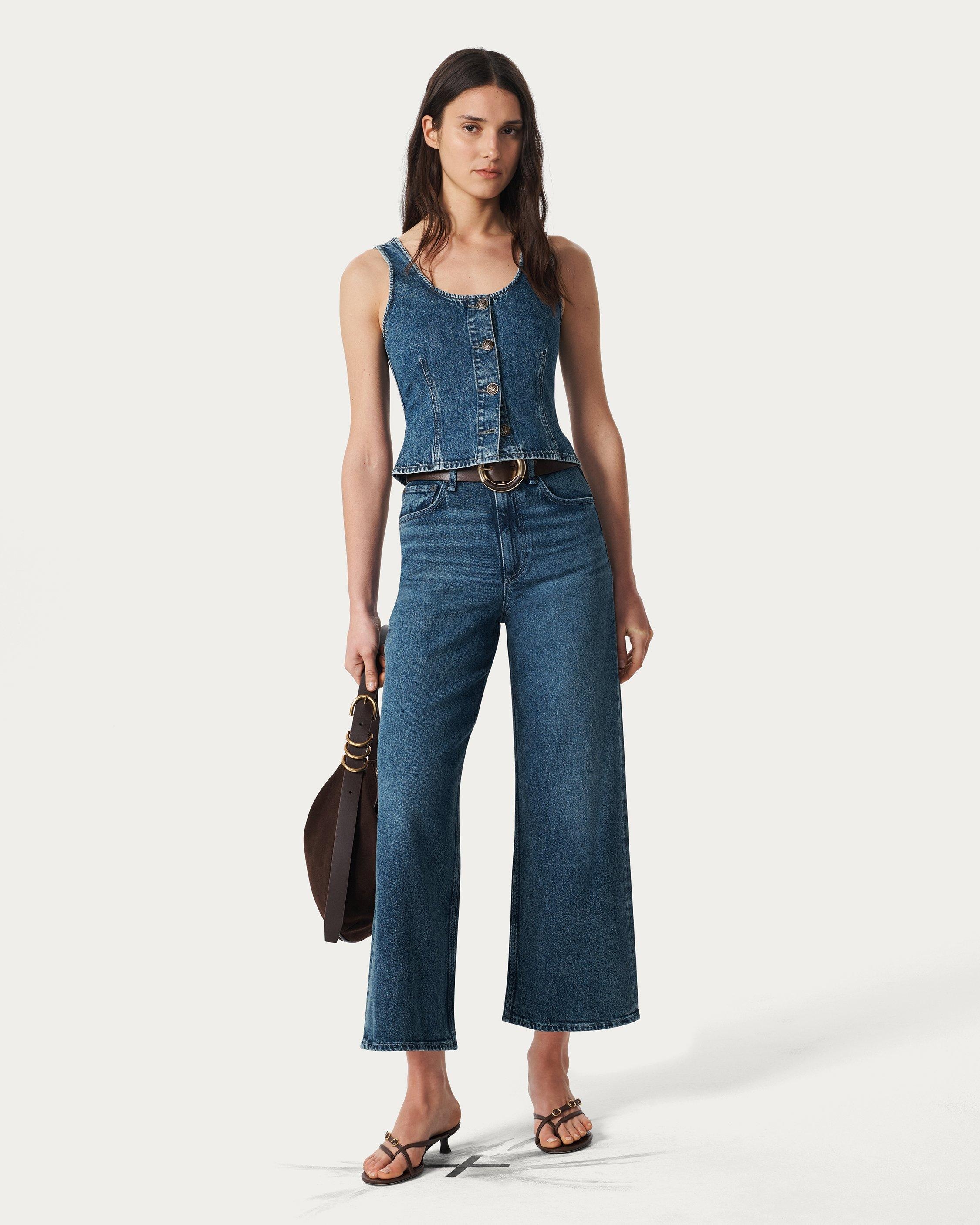 Poppy Denim Tank Top
Lightweight Rigid in Adeline - 3