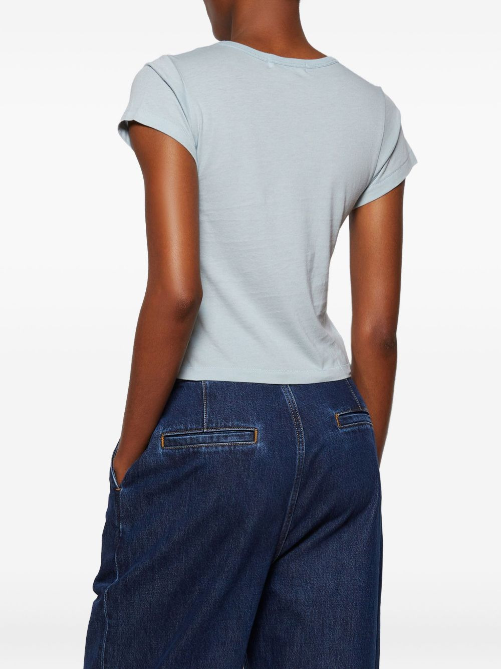 short sleeve crop T-shirt - 5