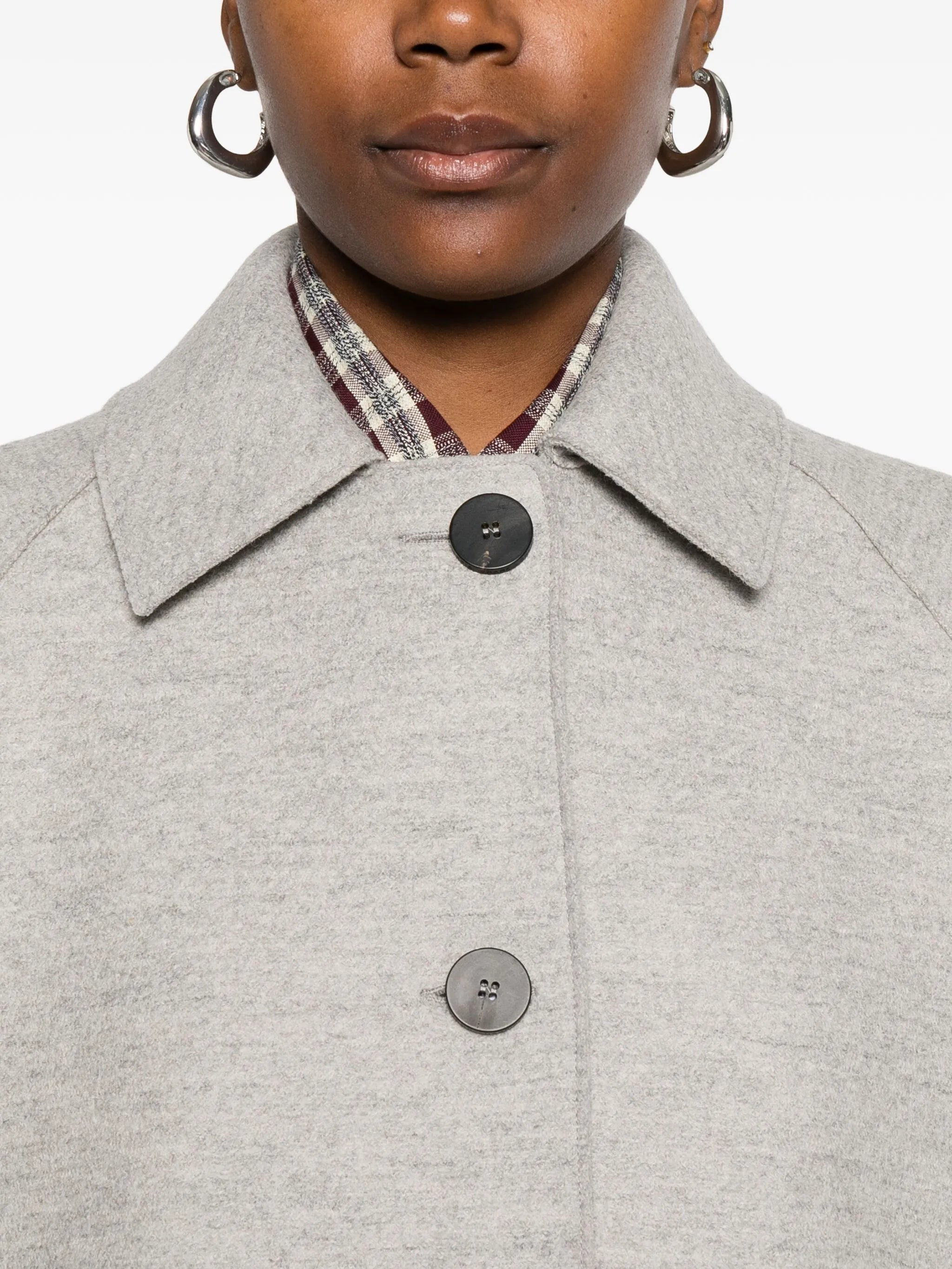 Harris Wharf London Balmacaan Raglan-sleeve Button Coat - 3
