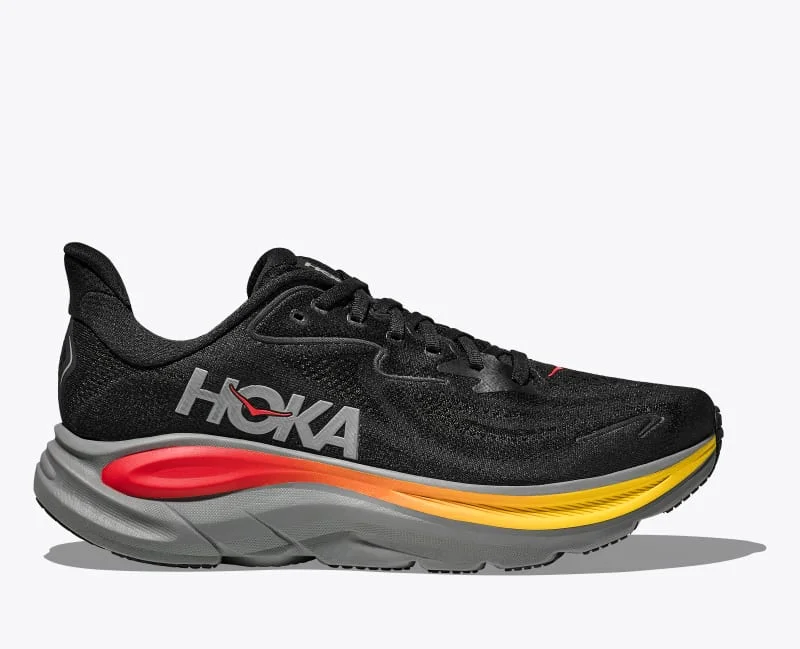 Men's Clifton 10 Shoes in Black/Galactic Grey - 1