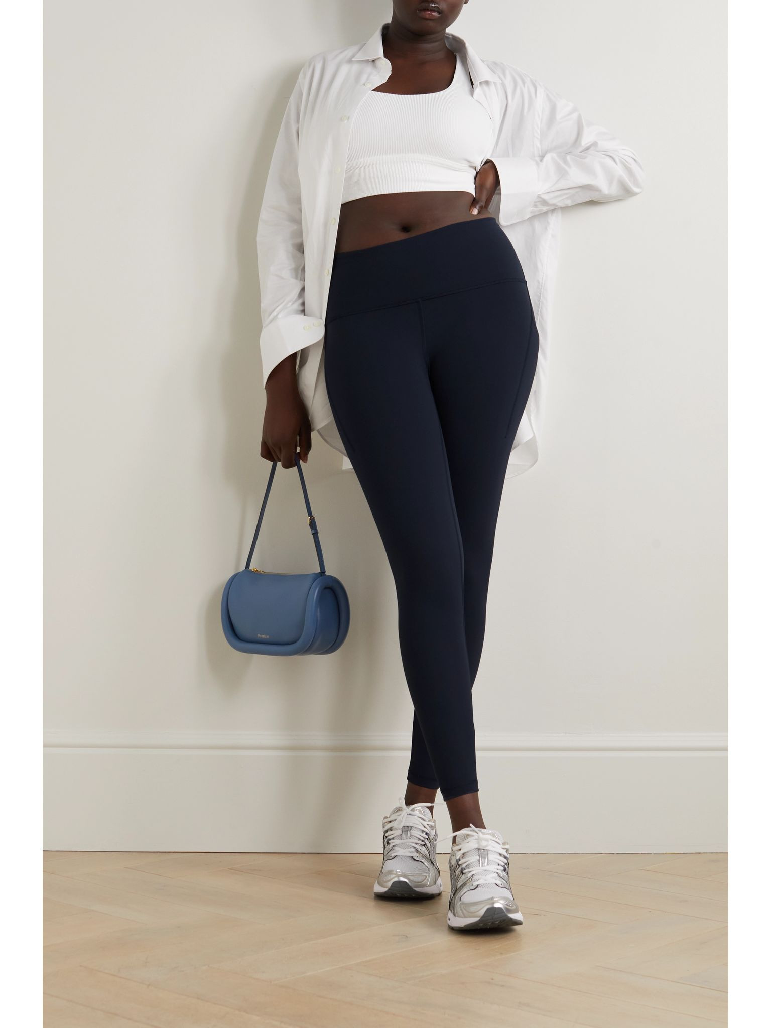Wunder Train high-rise leggings - 25" with pockets Navy - 2