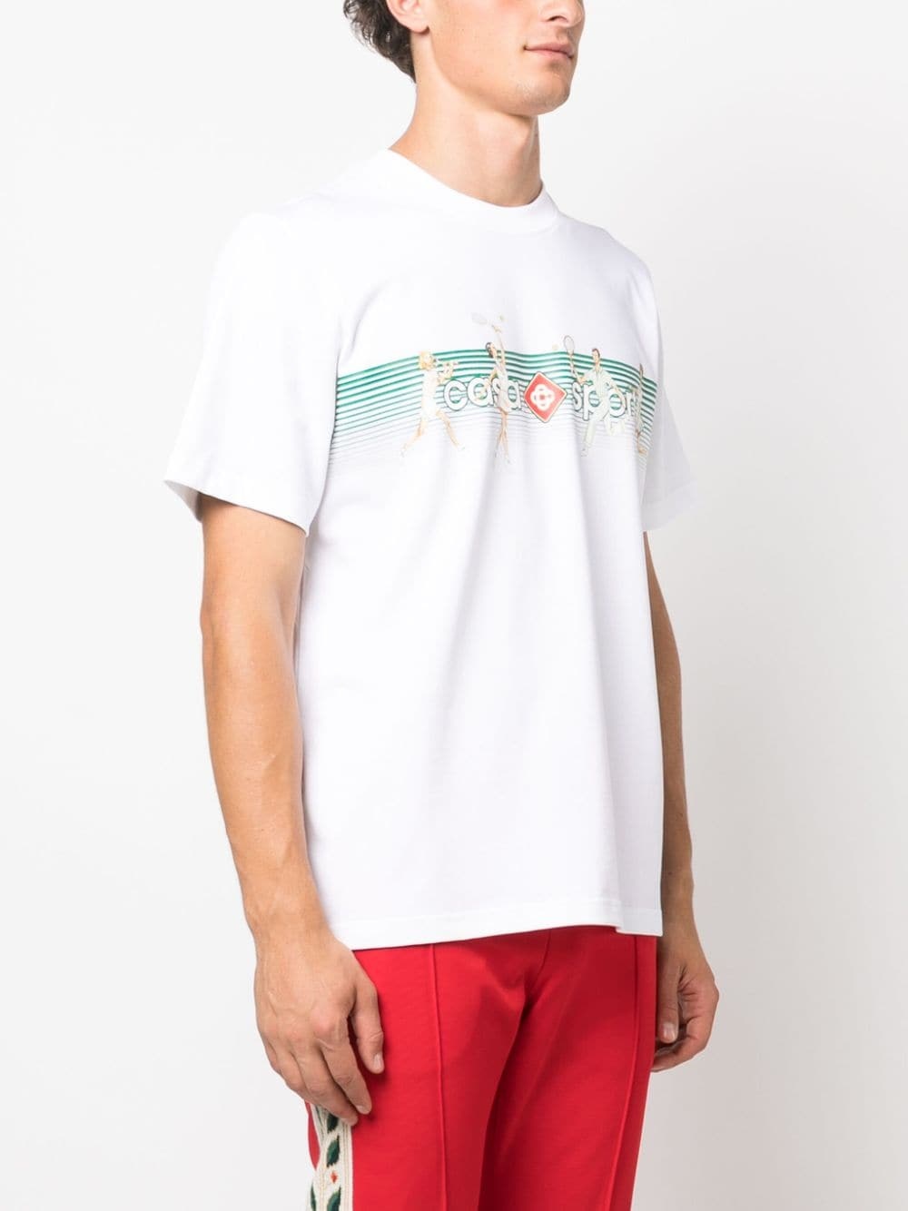 logo-print organic-cotton T-shirt - 3