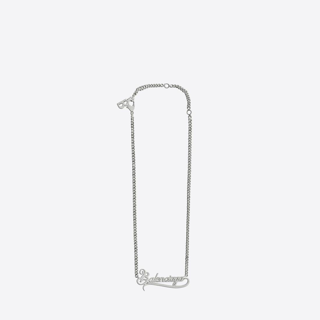 Typo Valentine Necklace in Silver - 1