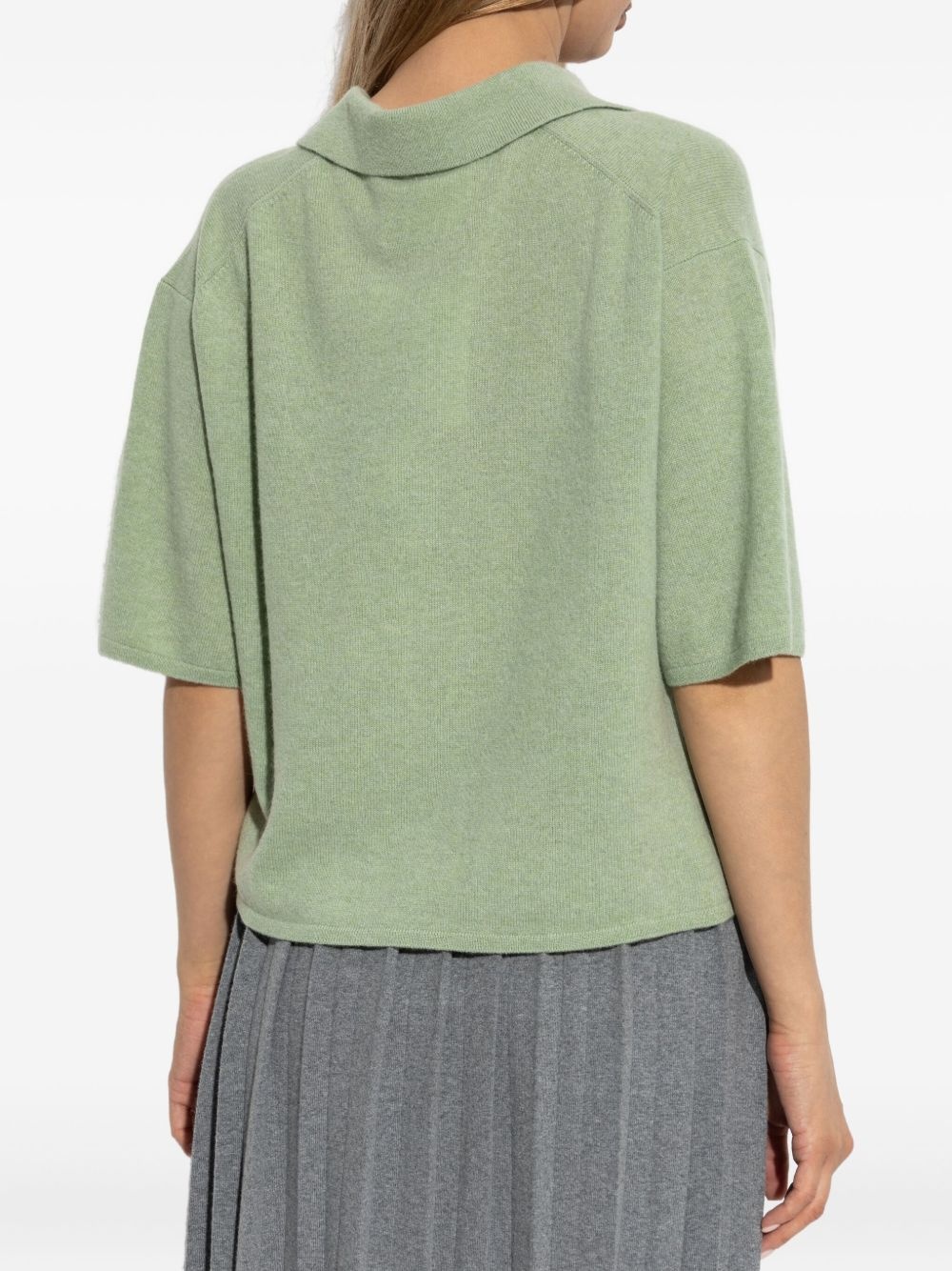 polo-collar short-sleeve T-shirt - 4