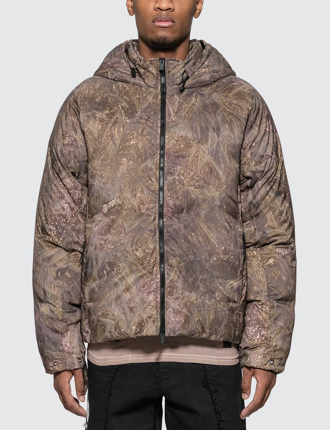 Camo Hooded Puffer Jacket - 1