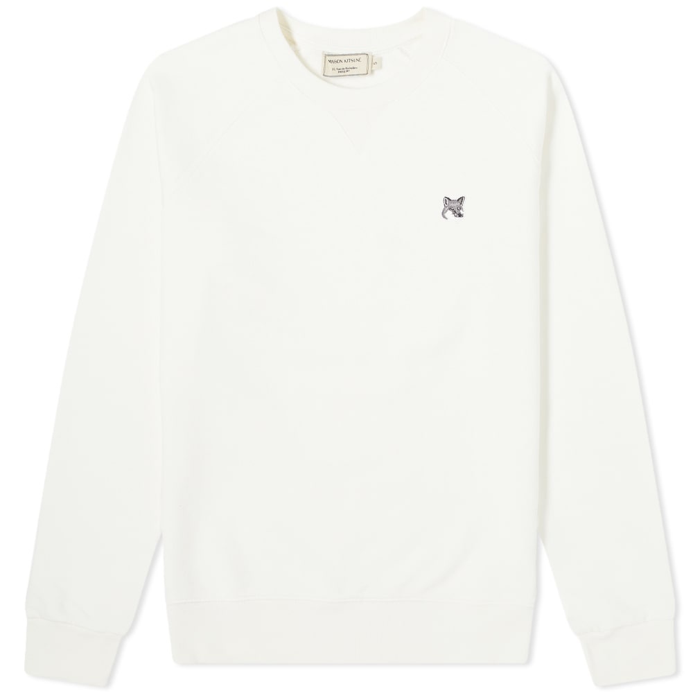 Maison Kitsuné Grey Fox Head Patch Classic Crew Sweat - 1