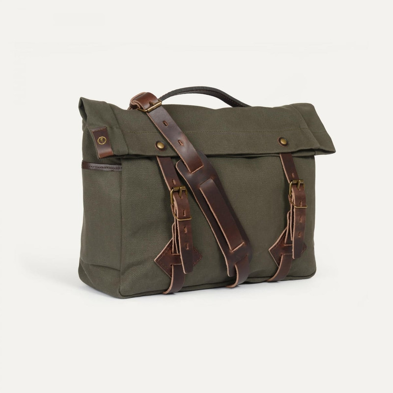 Bleu de Chauffe GASTON MUSETTE SATCHEL BAG  -  KHAKI BM outlook