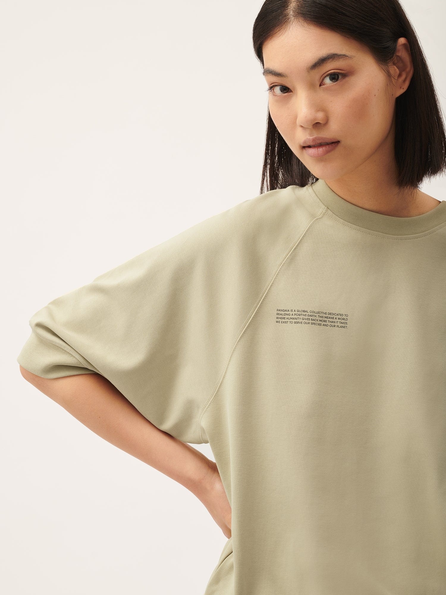 Womens DNA Double Jersey Short Sleeve Top - Maitake Beige - 4