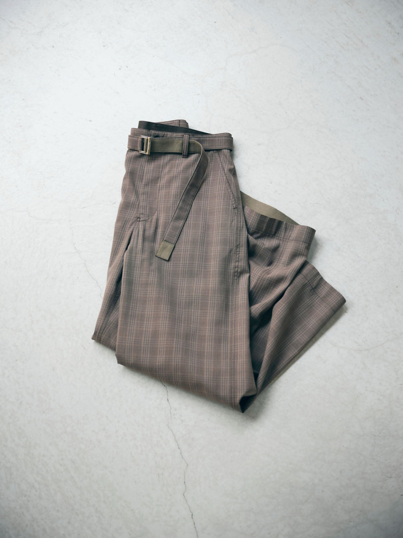 sacai Wool Silk Suiting Pants outlook