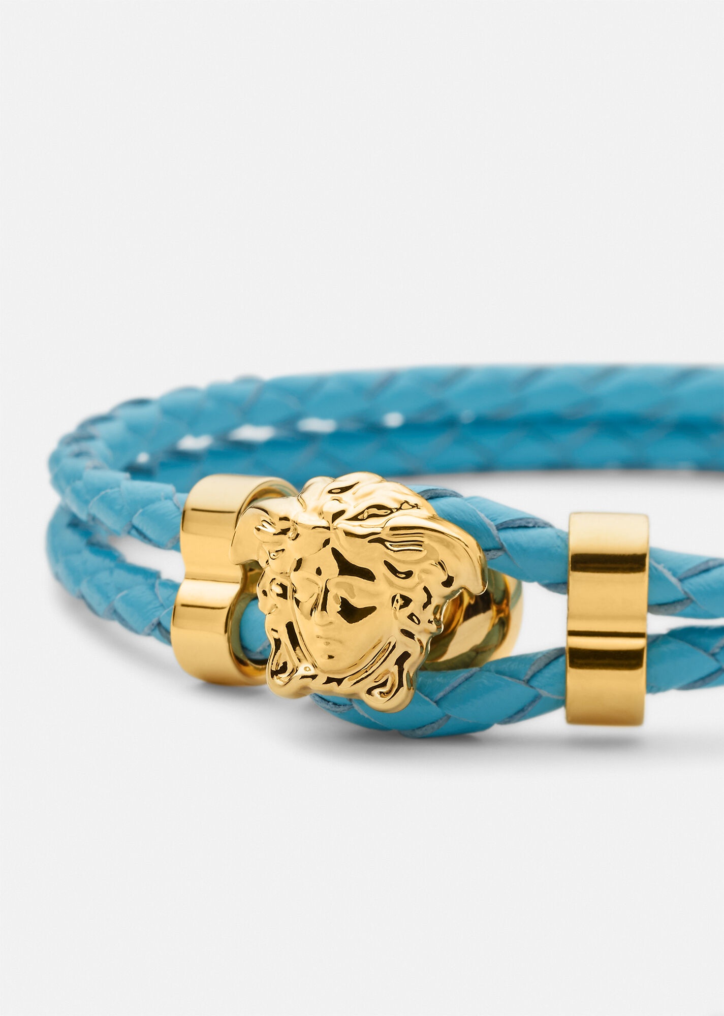 Medusa Braided Leather Bracelet - 2