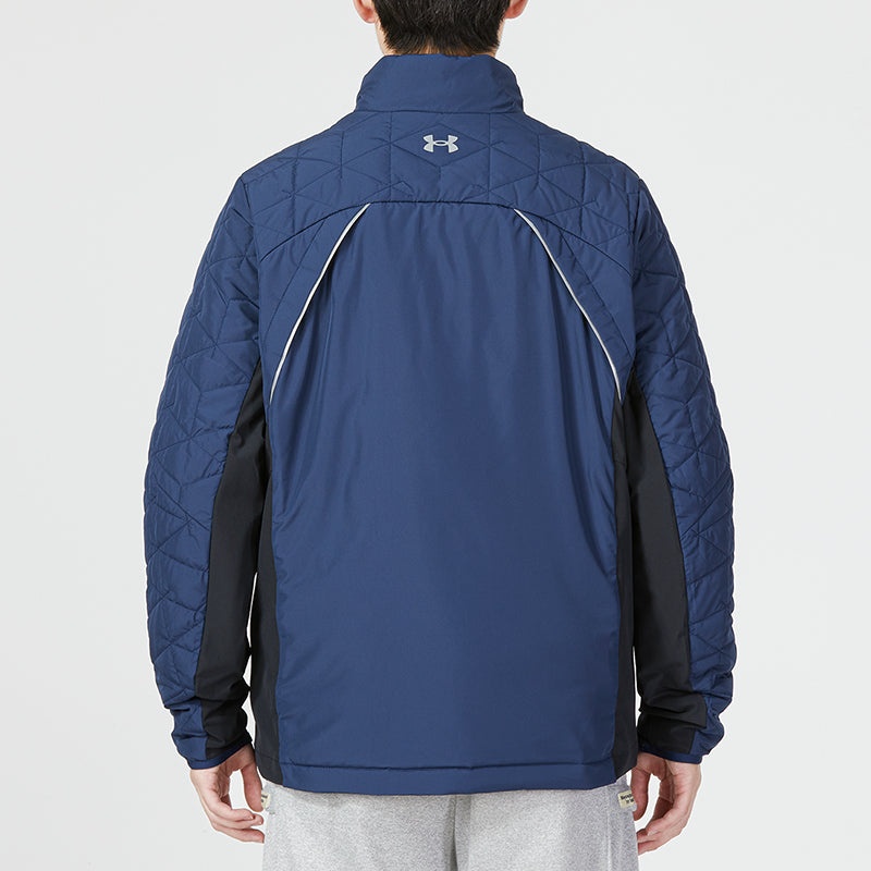 Under Armour UA ColdGear Reactor Storm Hybrid Full Zip Golf Jacket 'Blue' 1364642-408 - 4
