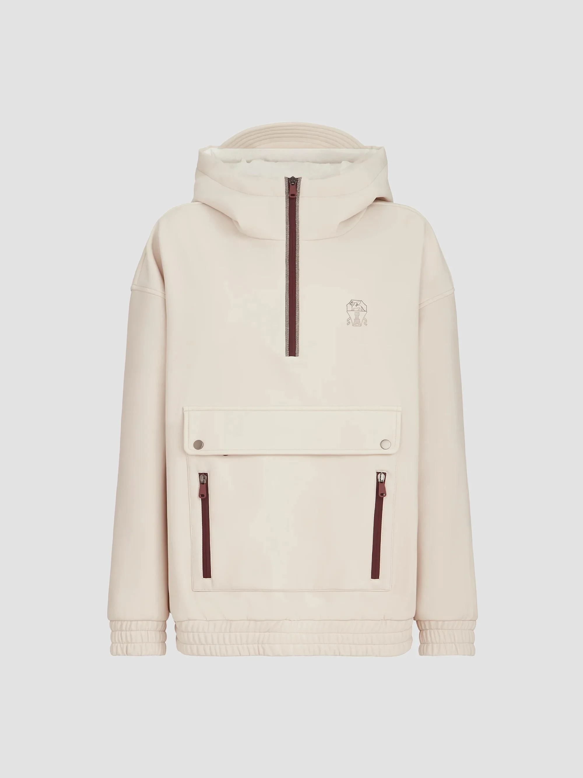 Women's Bonded Nylon Hooded Mountain Sweatshirt - Panama - 1