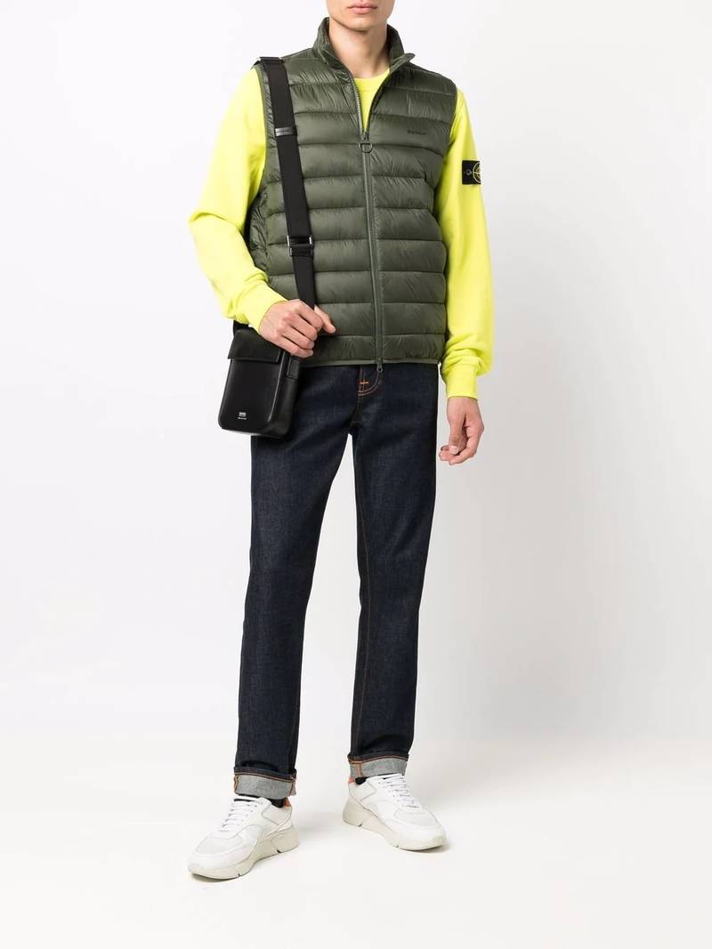 Barbour padded logo gilet outlook
