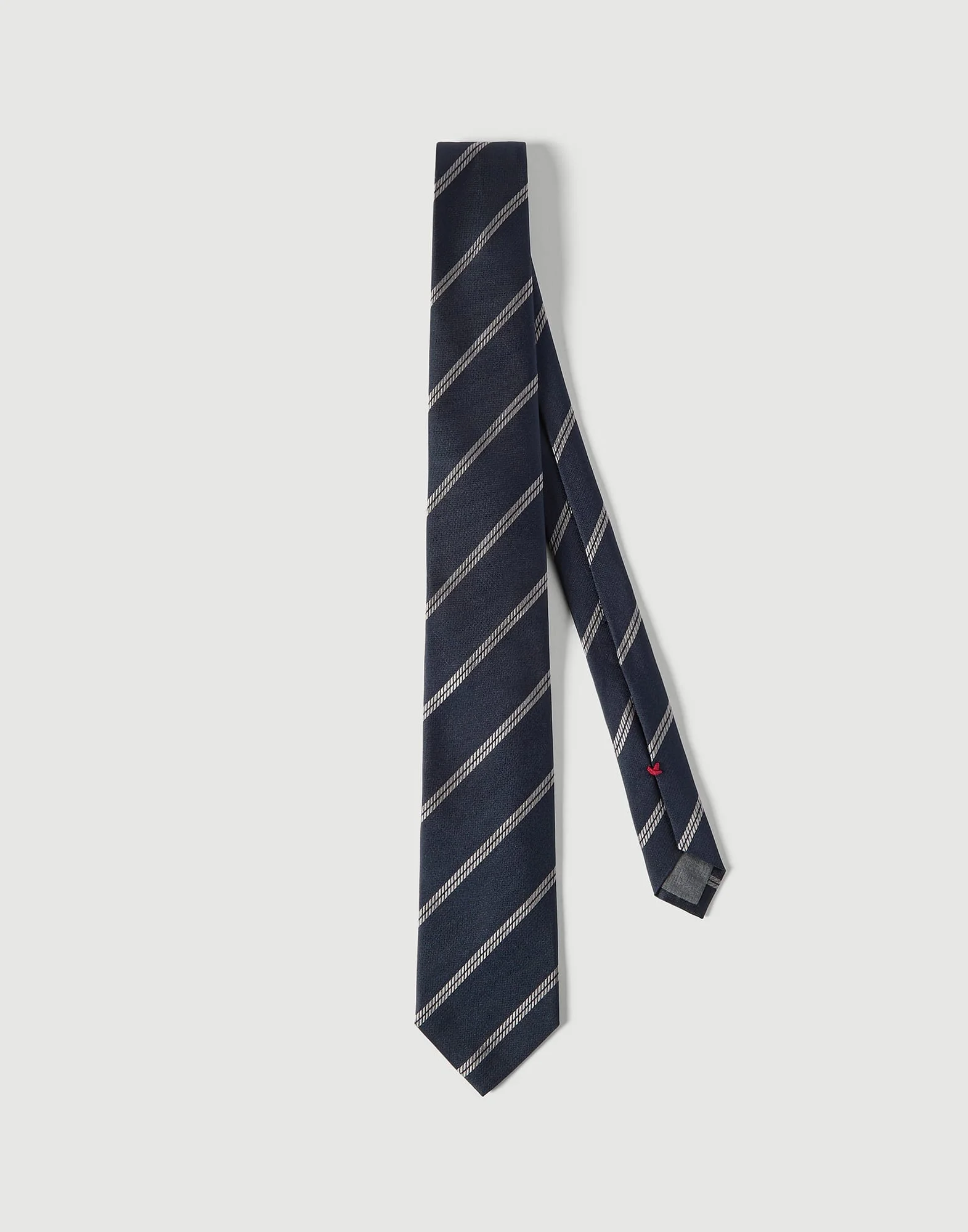 Striped silk tie - 1