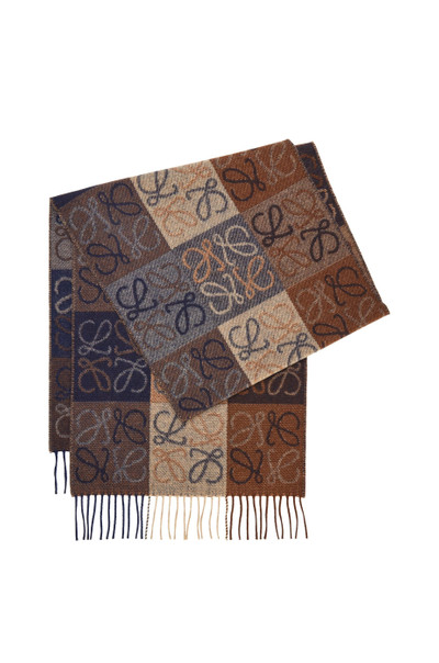 Loewe Anagram scarf in wool and cashmere outlook